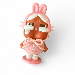 Pop mart cry baby Pink Bunny Toy Figure